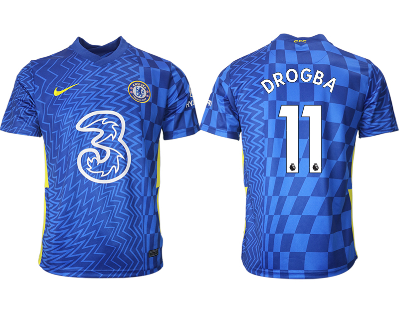 Men 2021-2022 Club Chelsea FC home aaa version blue #11 Soccer Jersey
